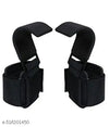 Weight Lifting Hooks Hand Grip Wrist Straps for Deadlift Powerlifting Pull up bar Solid Steel Thick Padded Neoprene (Set of 2 PC straps)