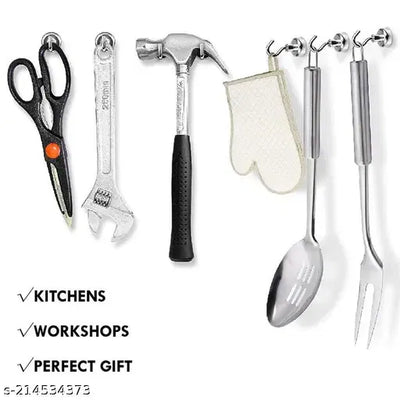 Magnetic Utility Magnet Hooks for Hanging Kitchen, Cruise, Classroom, Workplace, Office and Garage pack of 6