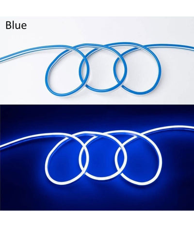 Charkee Blue 12 V Cuttable LED Neon Flexible LED Light Strip 50 Watt Car Fancy Lights
