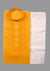 Cotton Embroidered Kurta with Pyjama for Men (Yellow & White)