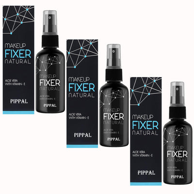 Pippal Beauty Makeup Fixer Natural Dewy Finish with Vitamin E And Aloe Vera Long-Lasting Hydrating & Refreshing Setting Spray 80ml (Pack of 3)