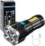 4 in 1 LED Torch Lights Rechargeable Emergency Torch Light 3W USB Charge Flashlight - High Power Long Distance Beam Range 4 Modes Torch for Outdoor, Indoor, Hiking, Walking