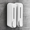 Wall Mount Hand Liquid Shampoo Shower Gel Dispenser for Hotel Bathroom White