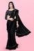 Lycra Blend Solid Saree for Women (Maroon, 6.3 m)