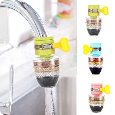 Activated Carbon Water Faucet Mount Filter (Assorted Color) Pack of 1