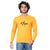 Round Neck Printed T-Shirt for Men (Yellow, S)